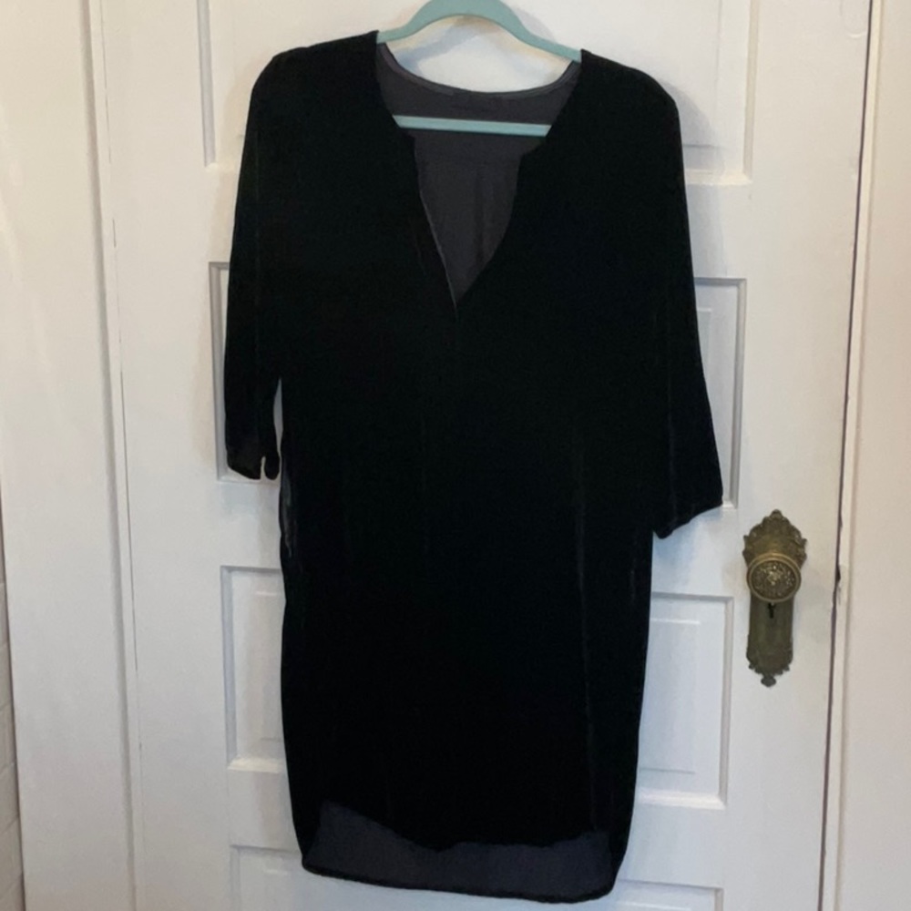 BP Shades small black velvet dress